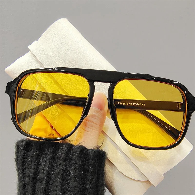 Vintage Fashion Brands - Nouvelles lunettes de soleil surdimensionnées classiques