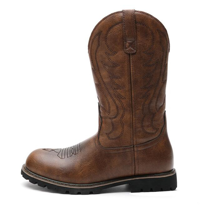 Vintage Fashion Aesthetic - Bottes de cowboy à enfiler pour