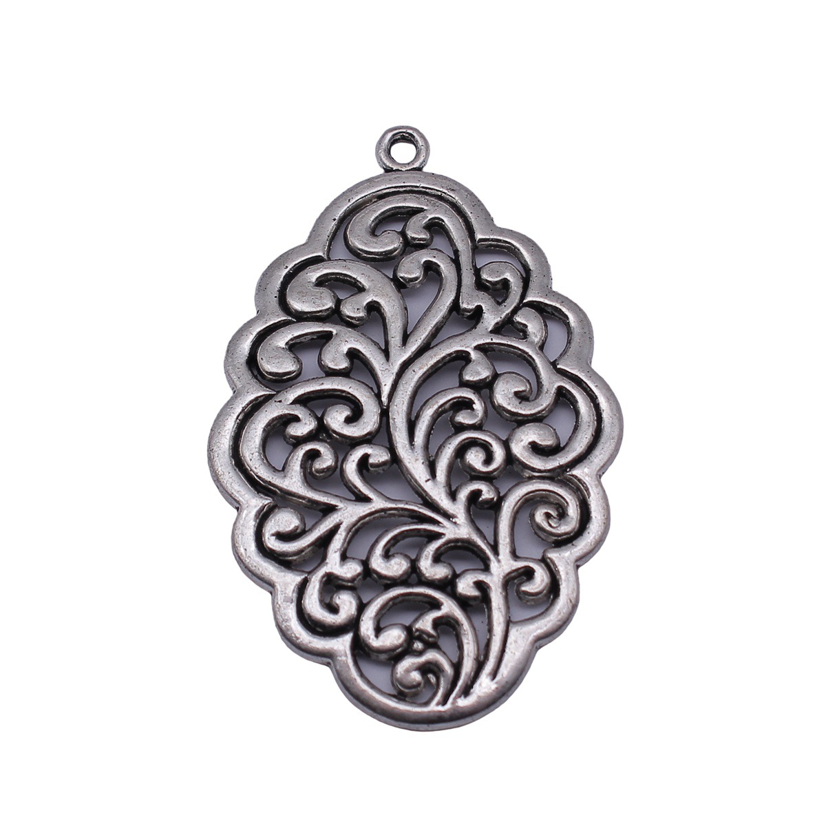 Vintage Fashion Guild - Pendentif Mandala ethnique bohème, breloques fleur