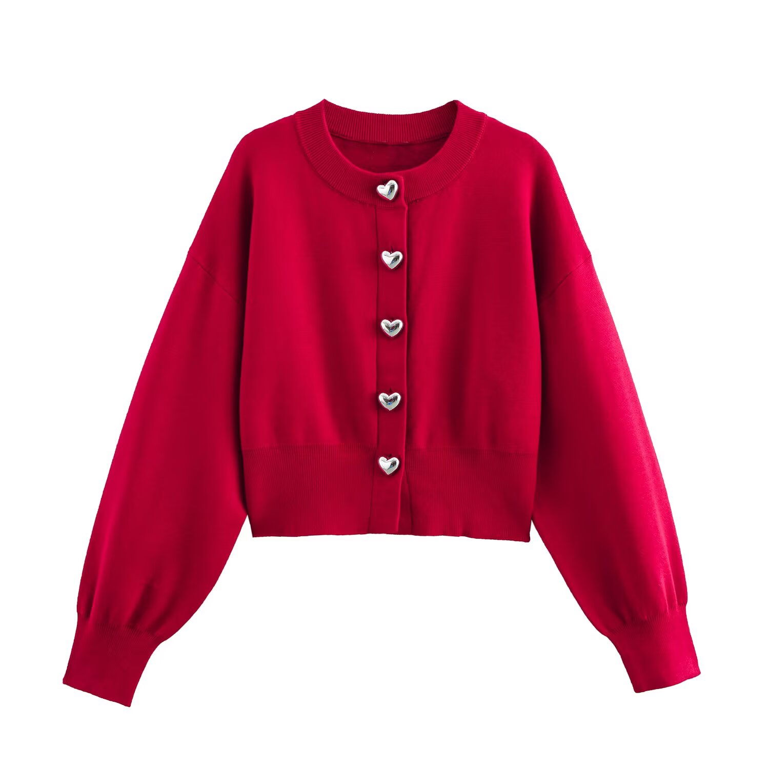 Crop Cardigan Vintage - Cardigan court en tricot pour femmes,