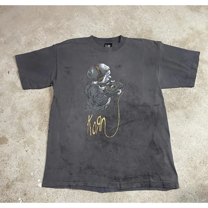 Band Tee Faded 90S - T-shirt vintage KORN Follow The Leader,