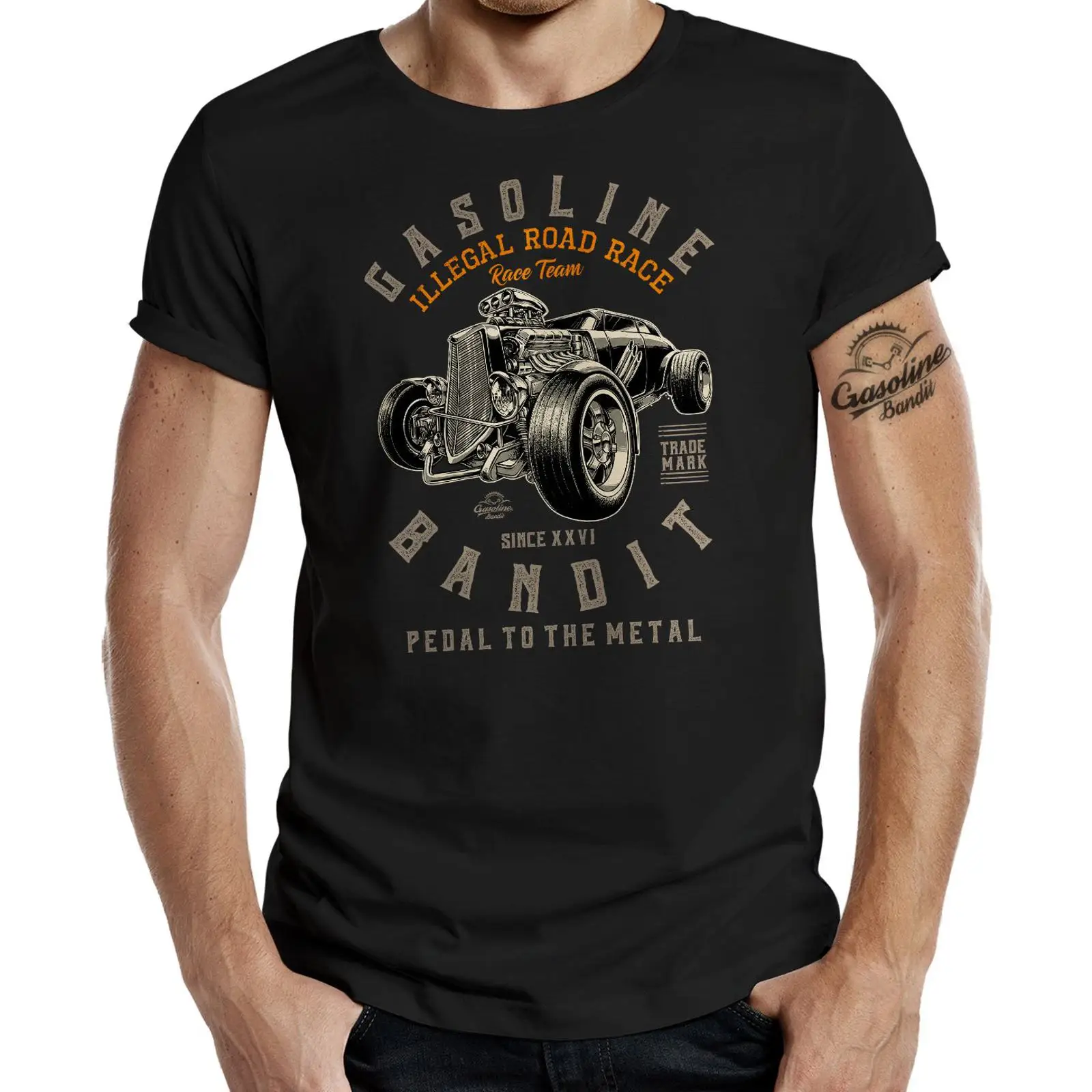 Vintage Fashion Ads - T-shirt pour homme Hot Rod Racer,