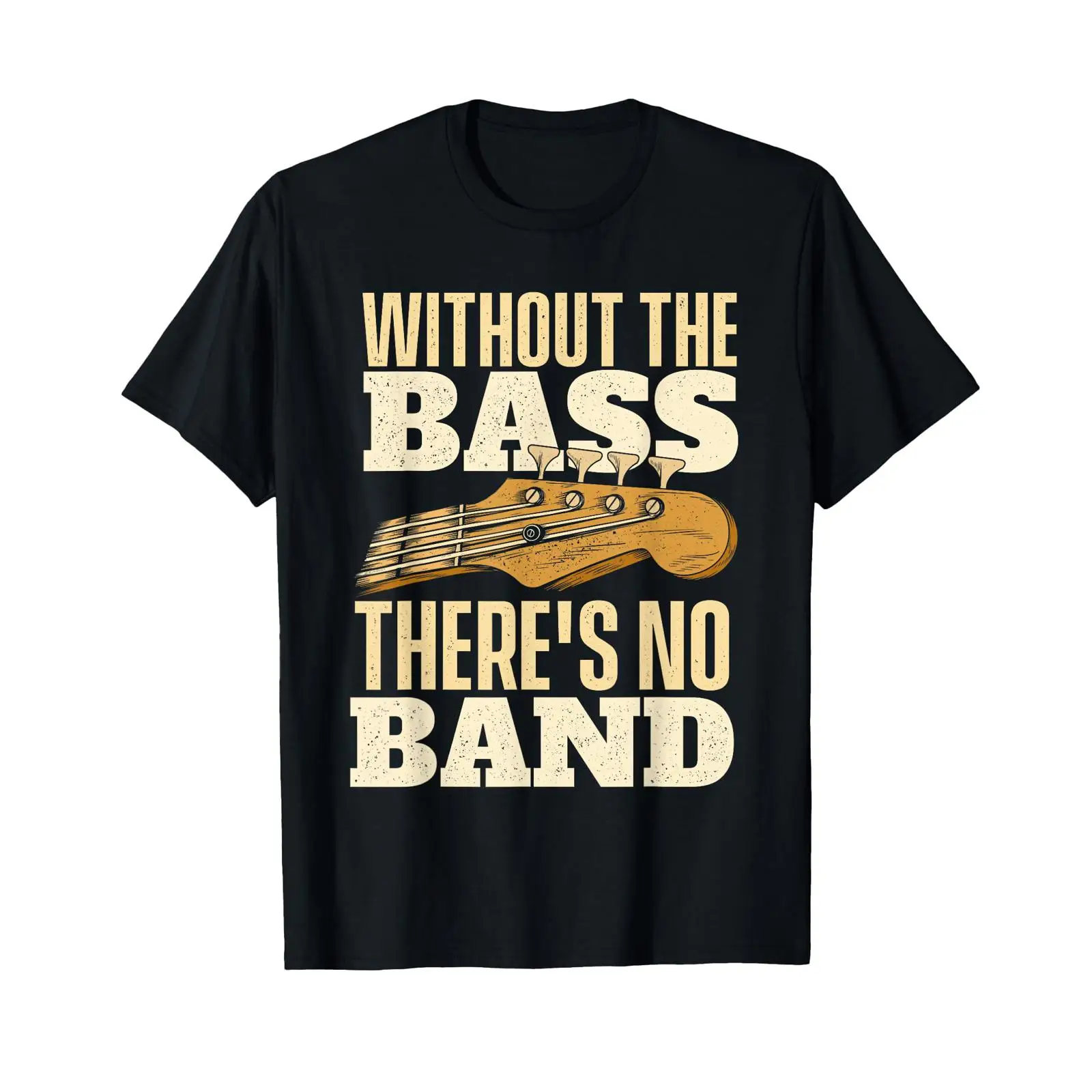 Vintage Fashion Ads - T-shirt sponsorisé sans basse, pour bassiste,