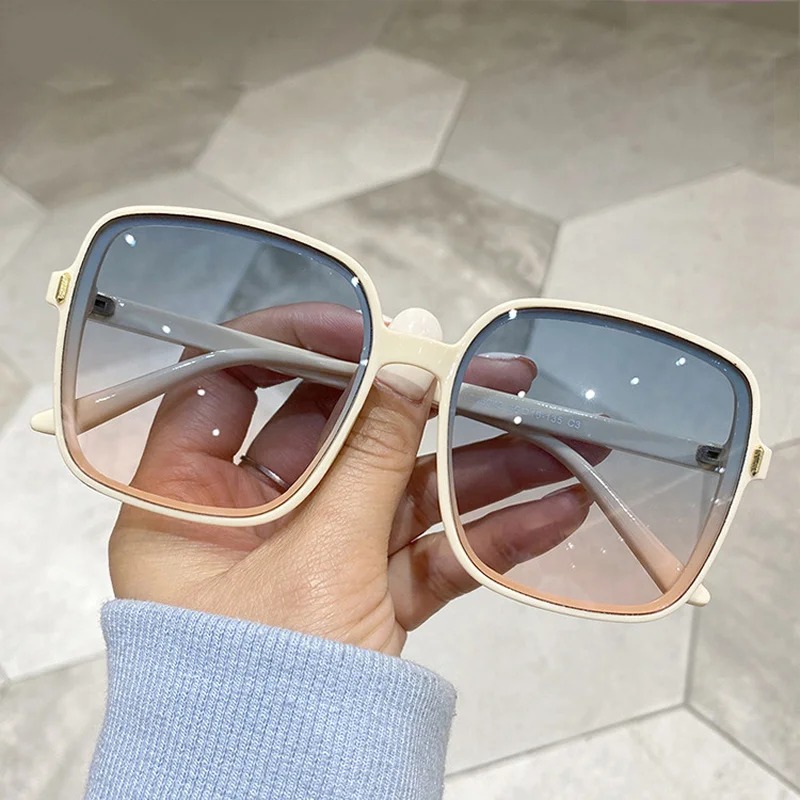 Vintage Fashion Brands - Lunettes de soleil carrées surdimensionnées vintage