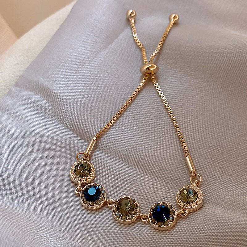 Vintage Fashion Guild - Bracelets de luxe plaqués or 18