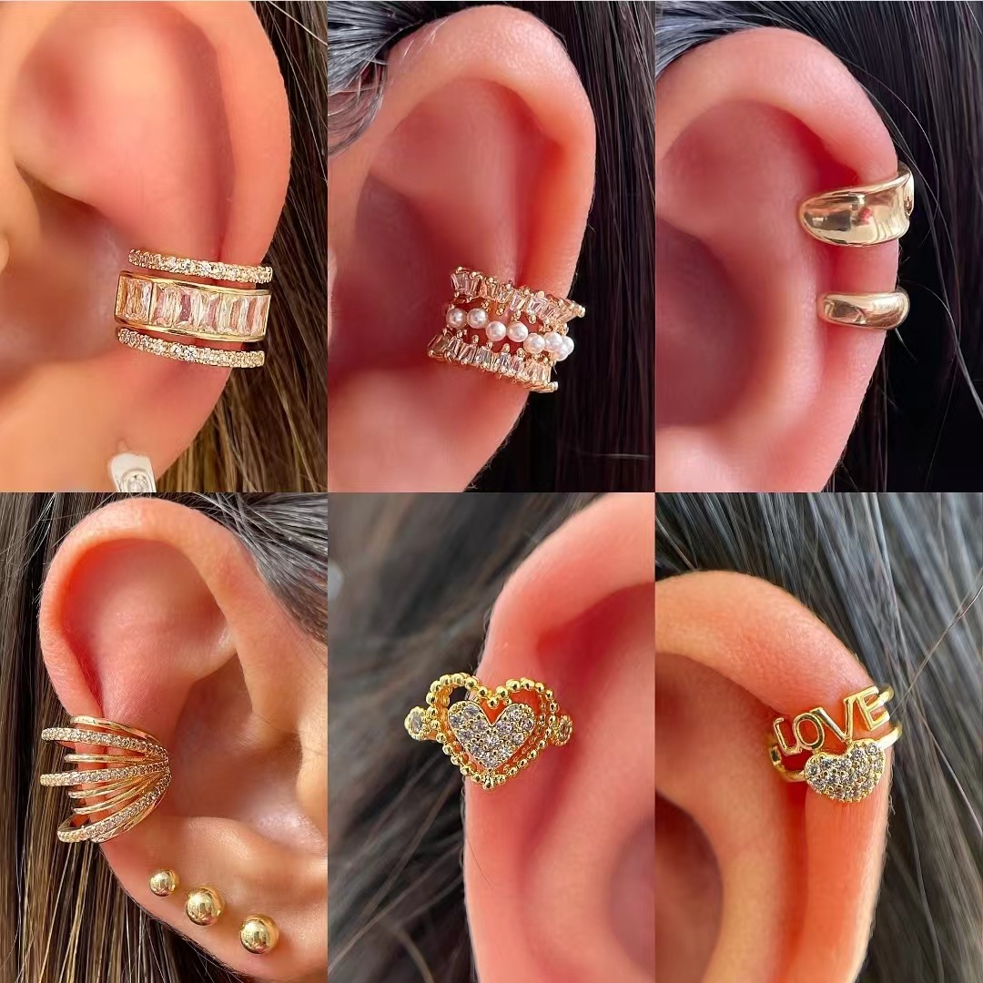 Vintage Fashion Guild - Boucles d'oreilles à Clip en Zircon