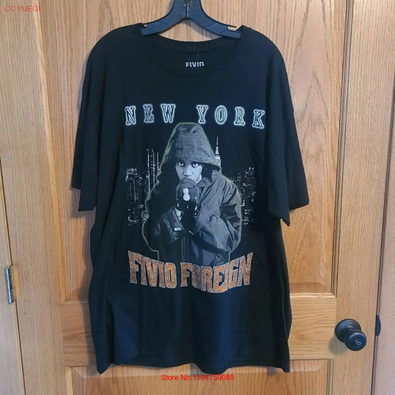 Vintage Fashion New York - T-shirt noir pour homme Rue21 Fivio