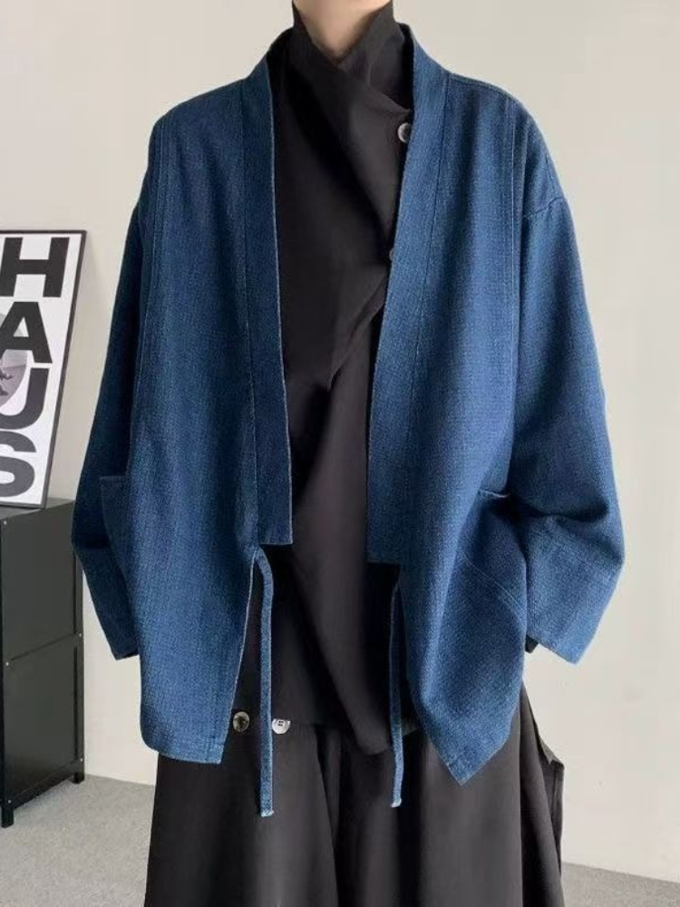 Crop Cardigan Vintage - Manteau en jean Vintage de Style