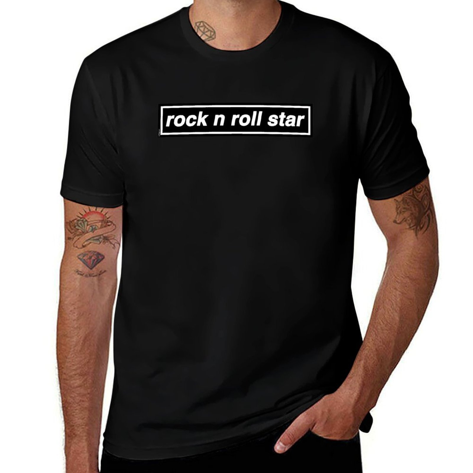 Band Tee Faded 90S - Rock n Roll Star - OASIS