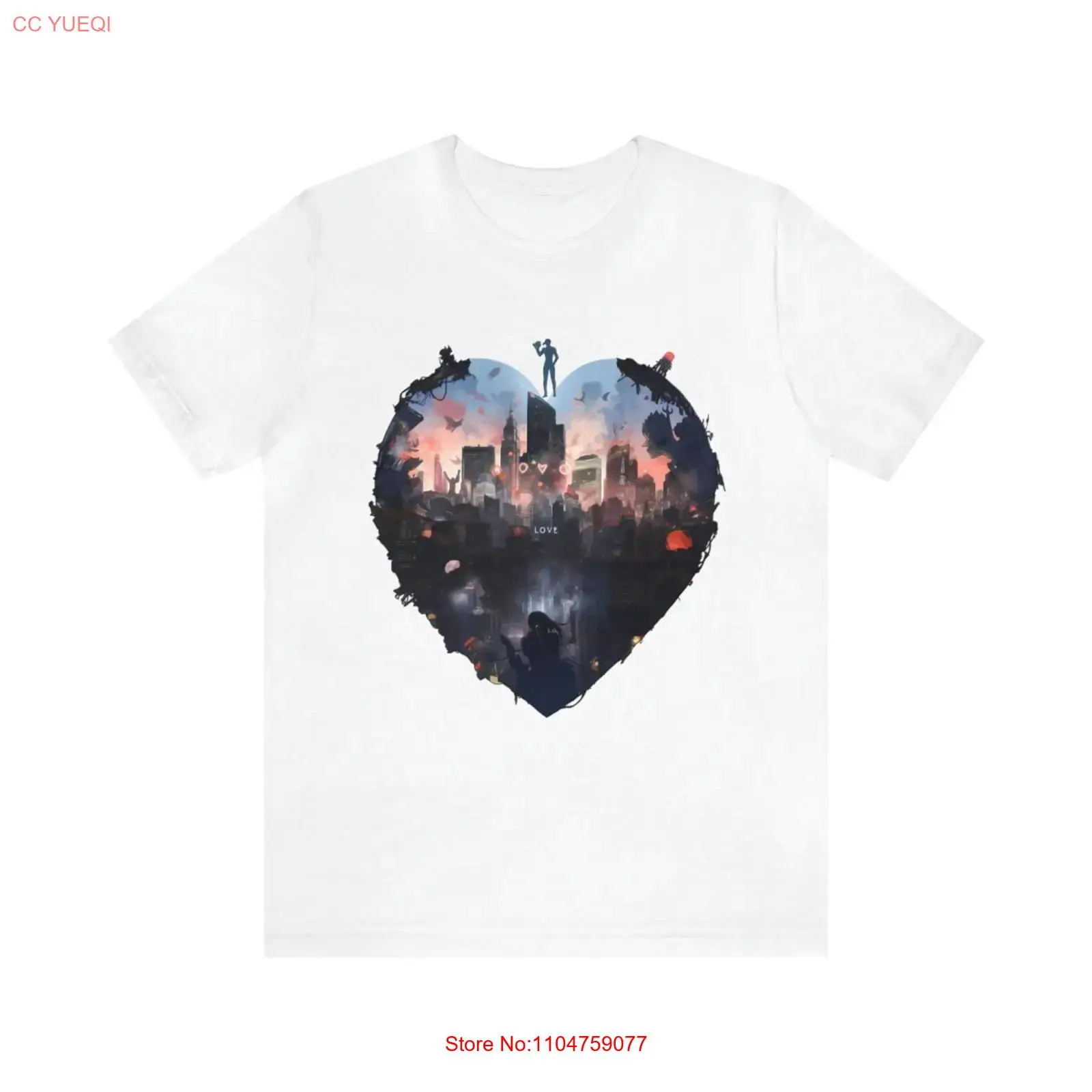 Vintage Fashion New York - T-shirt blanc I Heart New York