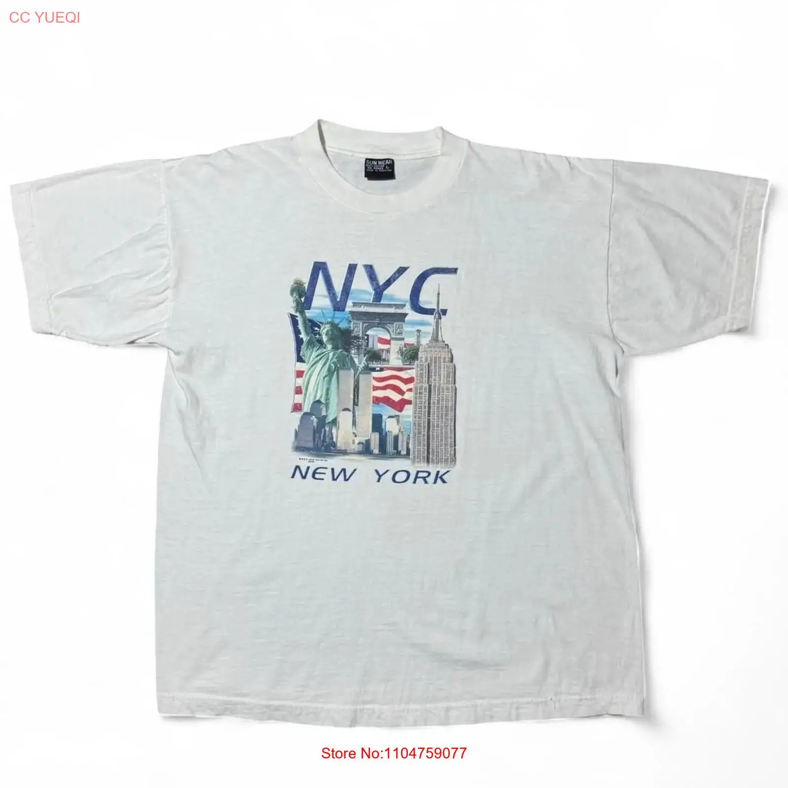 Vintage Fashion New York - T-shirt vintage Y2K Souvenir des Tours