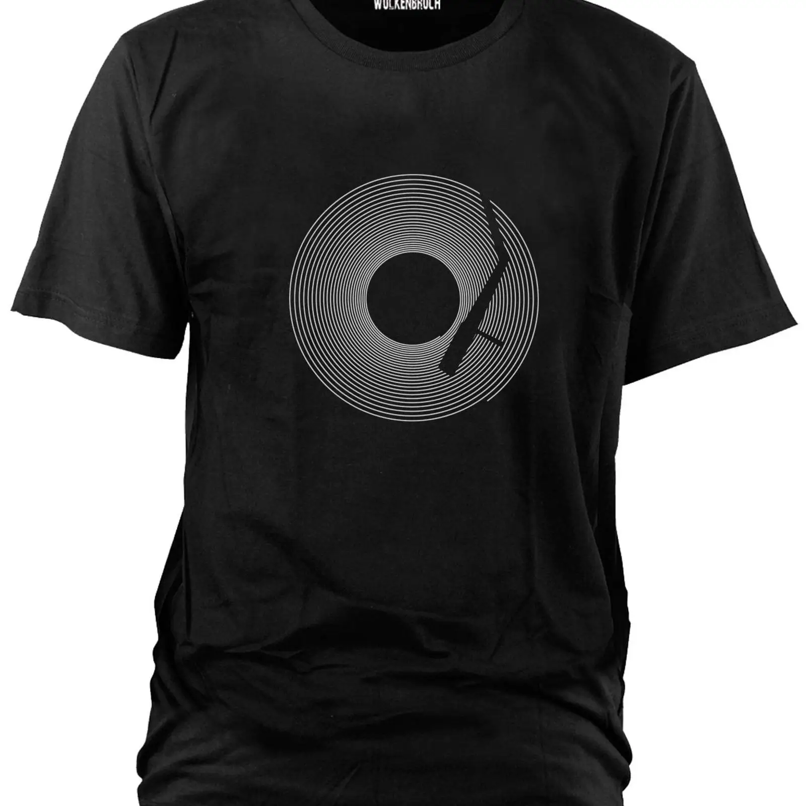 Vintage Fashion Ads - T-shirt Wolkenbruch sponsorisé, DJ, vinyle, musique,