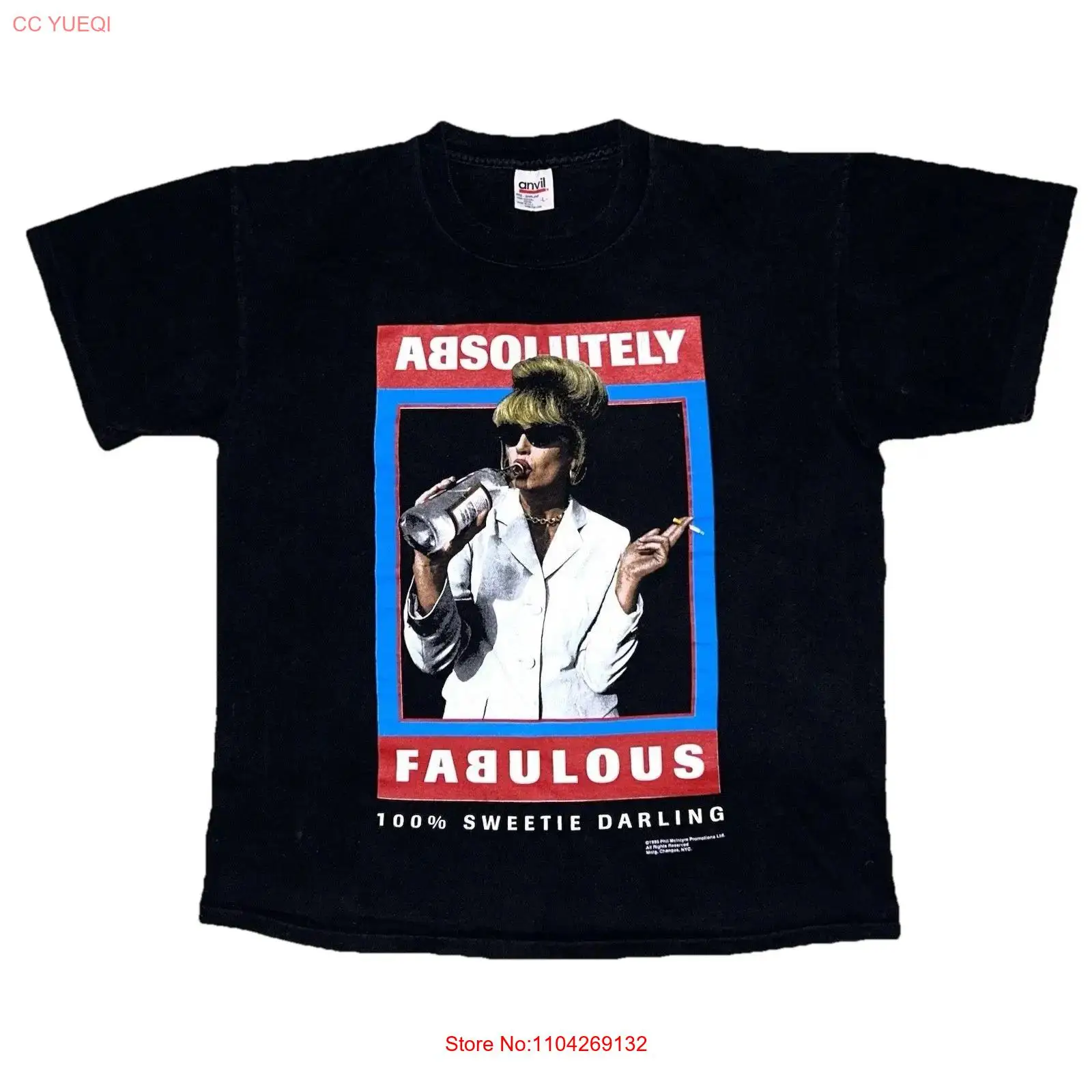 Vintage Fashion Tv - T-shirt vintage 1995 Absolutely Fabulous Sweetie