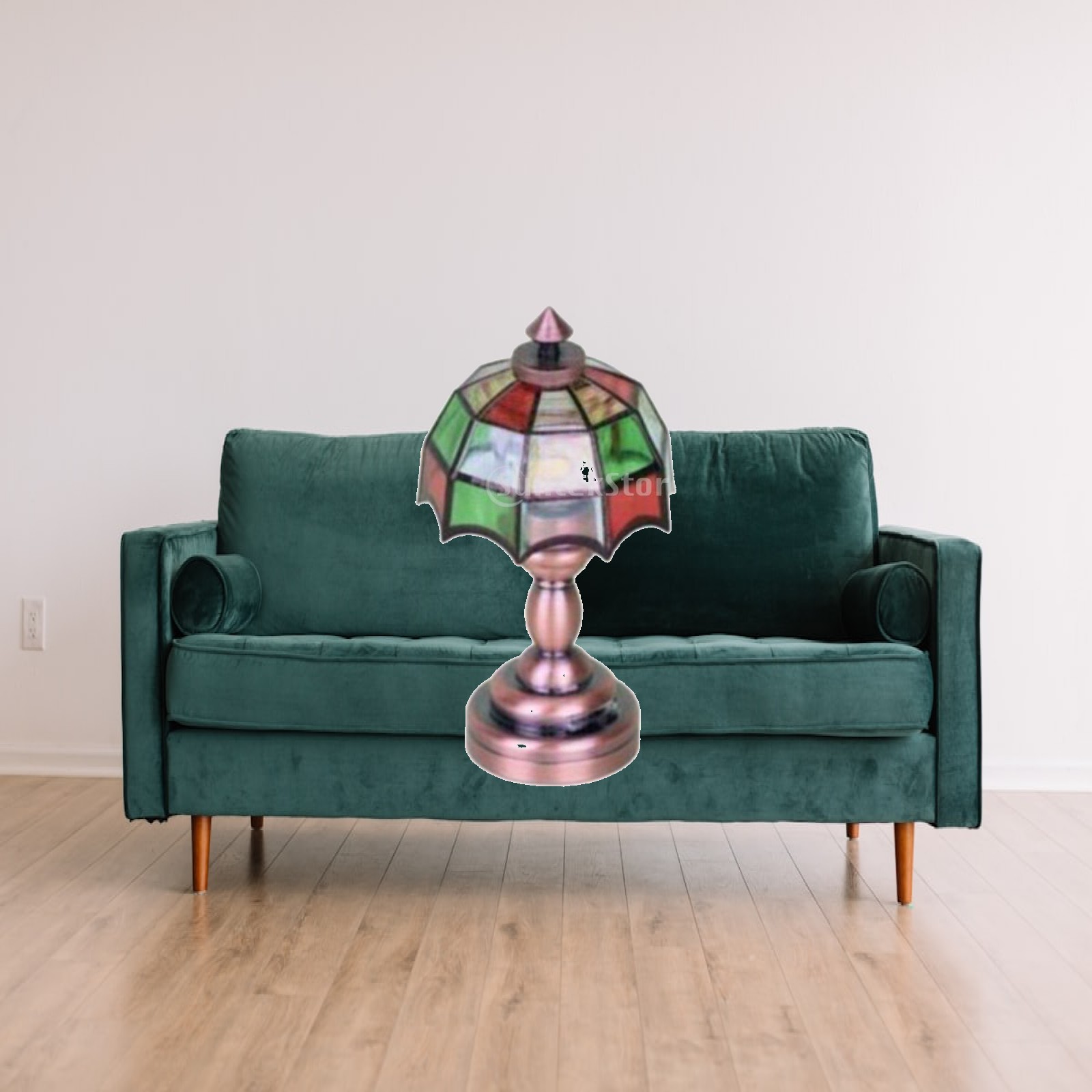 Vintage Fashion Tv - Lampe miniature vintage en alliage émaillé,