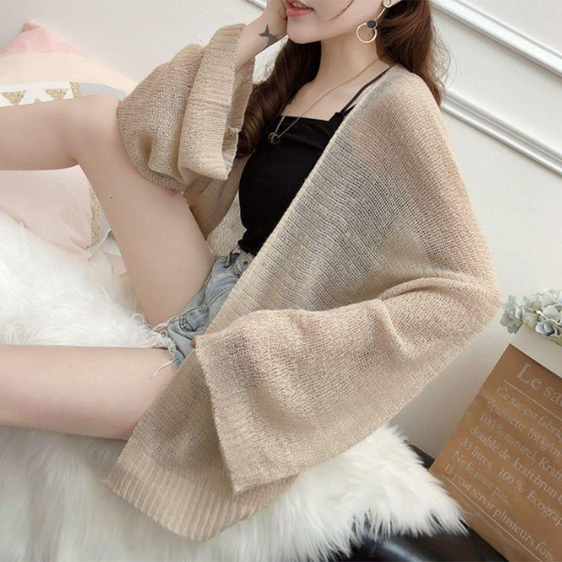 Cardigan en maille transparent - Crop Cardigan Vintage avis et prix