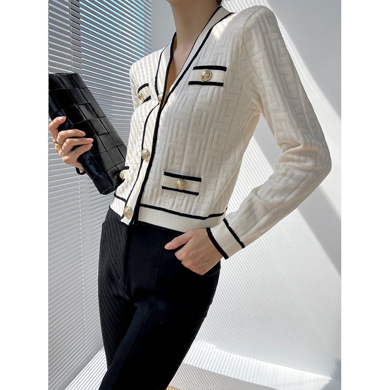 Pull patchwork à manches longu - Crop Cardigan Vintage avis et prix