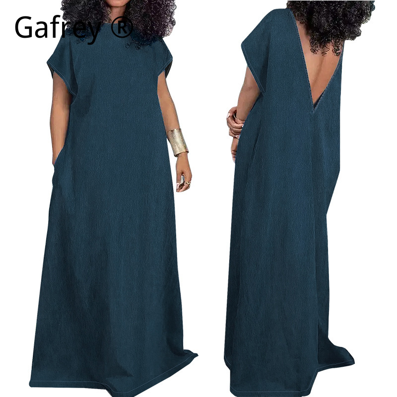Robe longue en jean pour femme - Vintage Fashion Outfit avis et prix