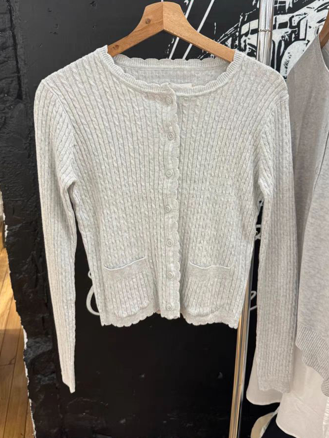 Pull tricoté à fleurs torsadée - Crop Cardigan Vintage avis et prix
