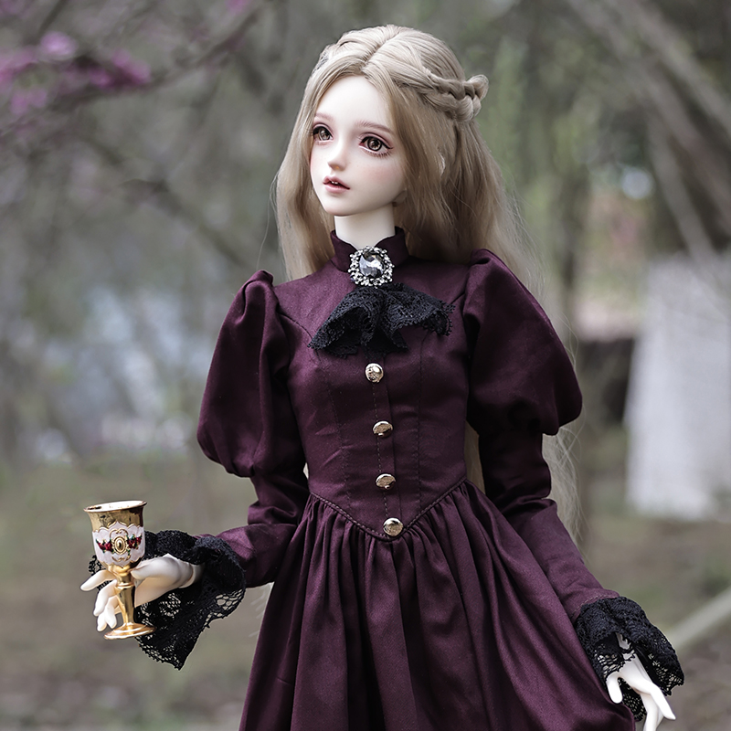 Elina-Robe violette aristocrat - Vintage Fashion Tv avis et prix