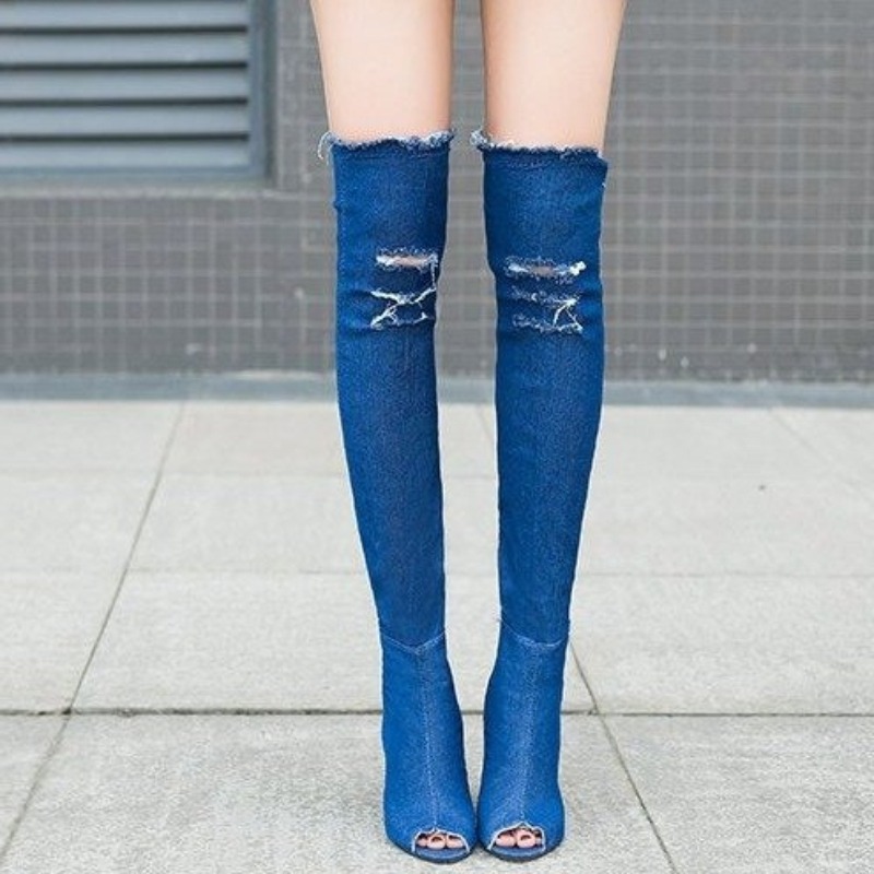 Bottes à talons hauts fins et  - Vintage Fashion Aesthetic avis et prix