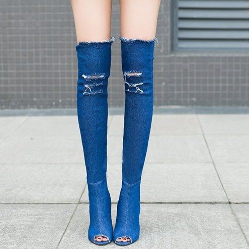 Bottes à talons hauts fins et  - Vintage Fashion Aesthetic avis et prix