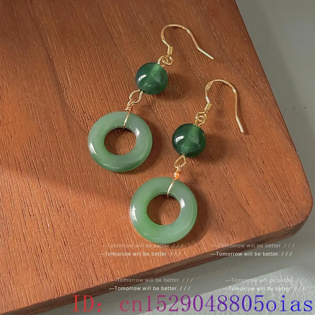 Boucles d'oreilles en Jade vér - Vintage Fashion Guild avis et prix