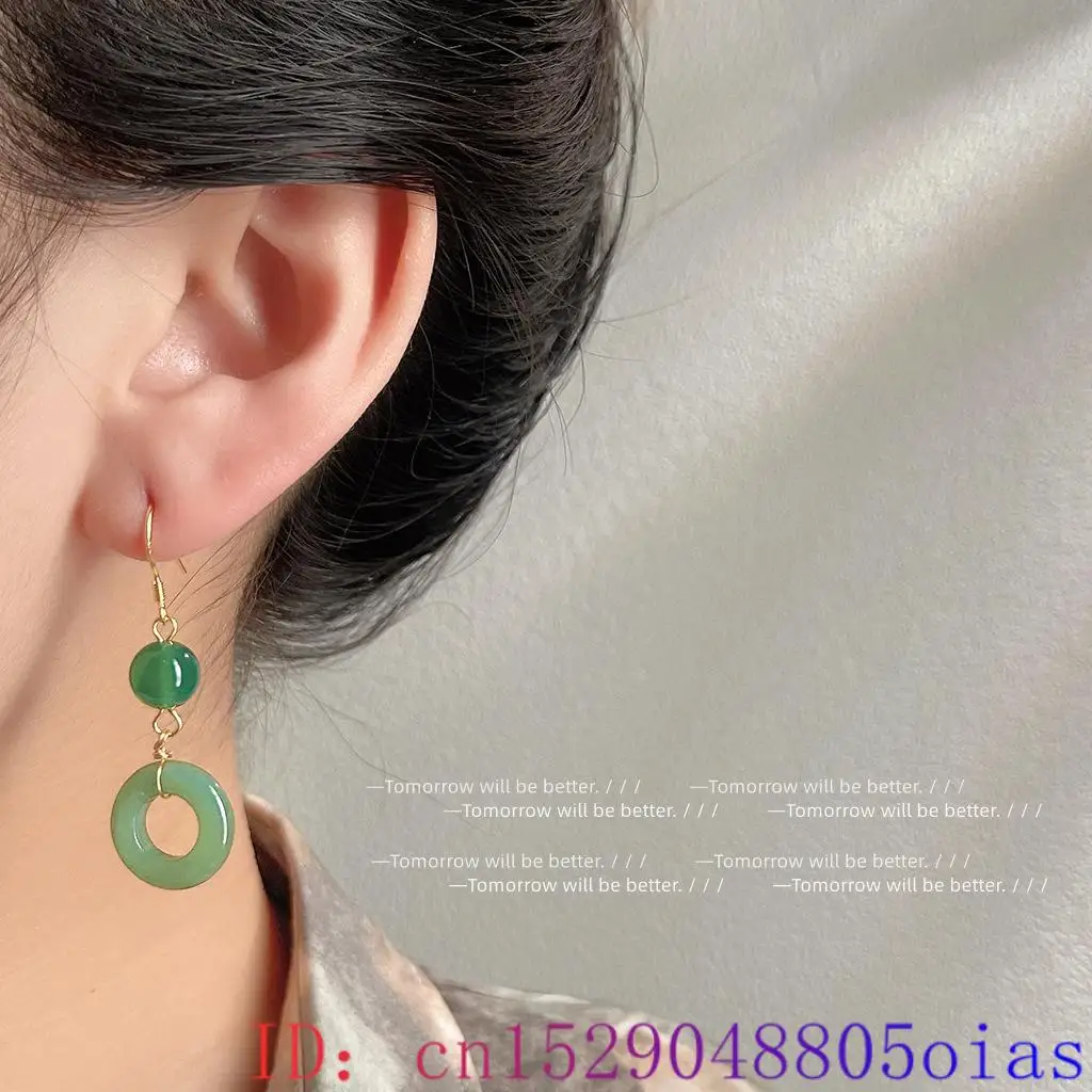 Boucles d'oreilles en Jade vér - Vintage Fashion Guild avis et prix