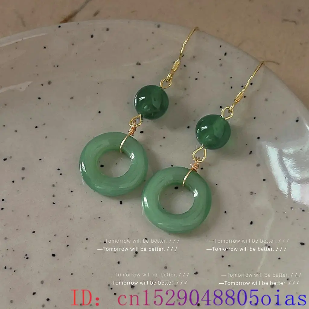 Boucles d'oreilles en Jade vér - Vintage Fashion Guild avis et prix