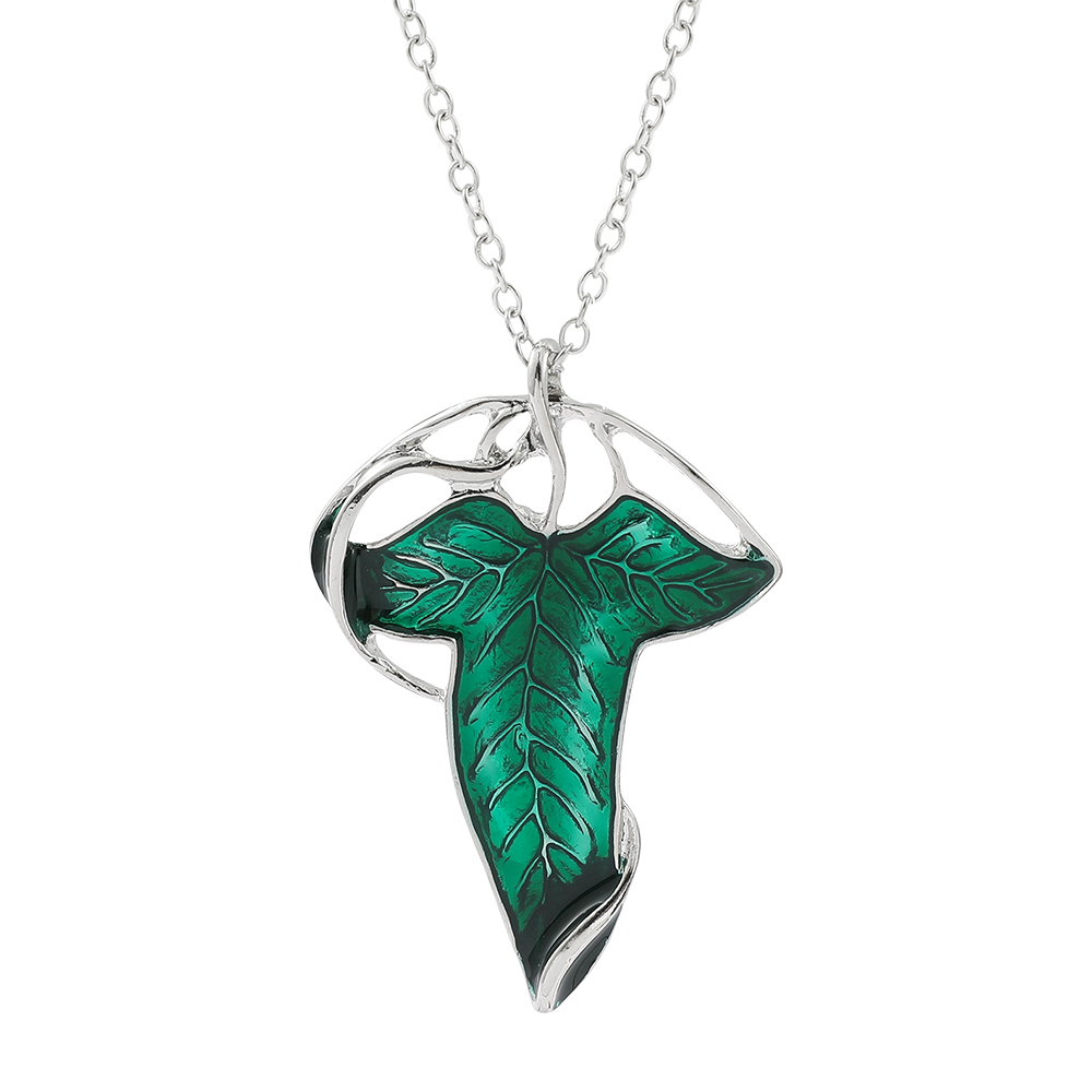 Collier pendentif feuille vert - Vintage Fashion Guild avis et prix