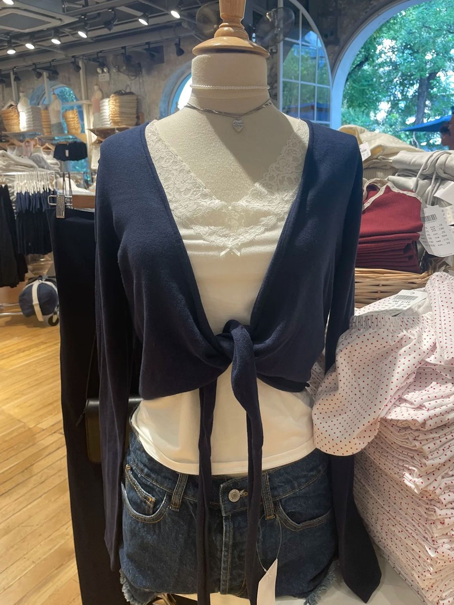 T-shirt à manches longues tric - Crop Cardigan Vintage avis et prix