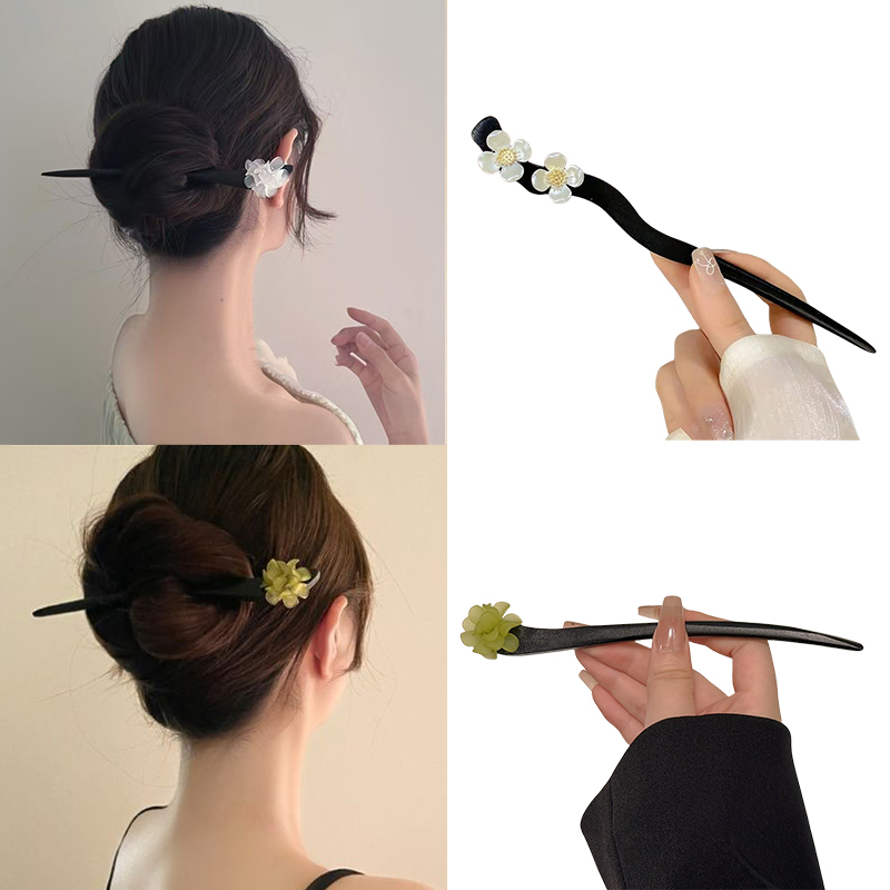 Bâtons de cheveux en bois de S - Vintage Fashion Guild avis et prix