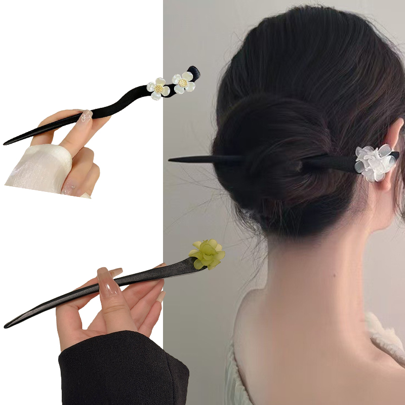 Bâtons de cheveux en bois de S - Vintage Fashion Guild avis et prix