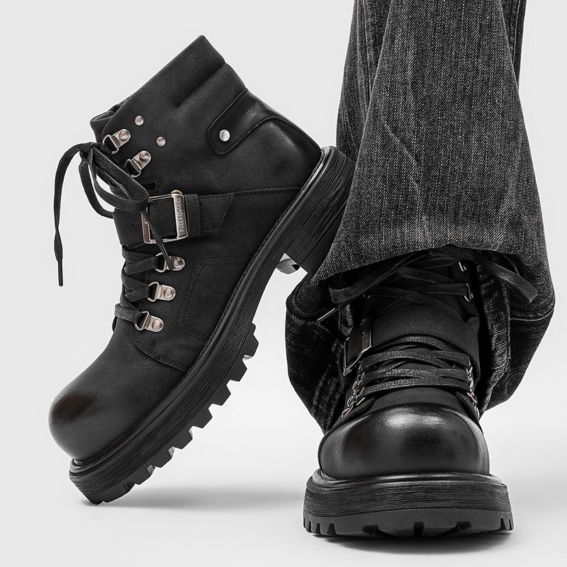 Marque hommes bottes en cuir m - Vintage Fashion Brands avis et prix