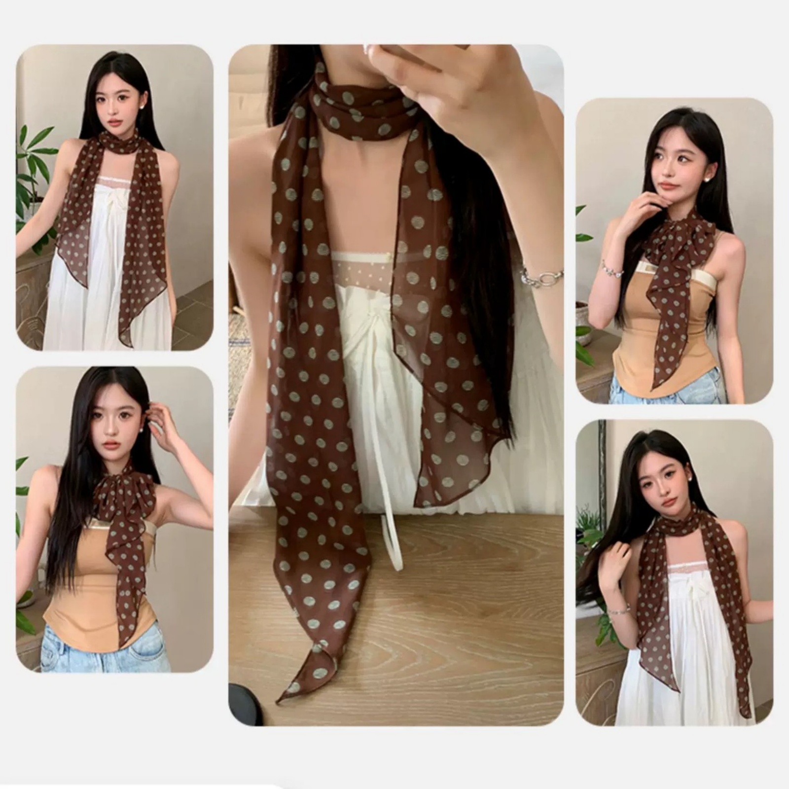 Écharpe en mousseline de soie  - Vintage Fashion Outfit avis et prix