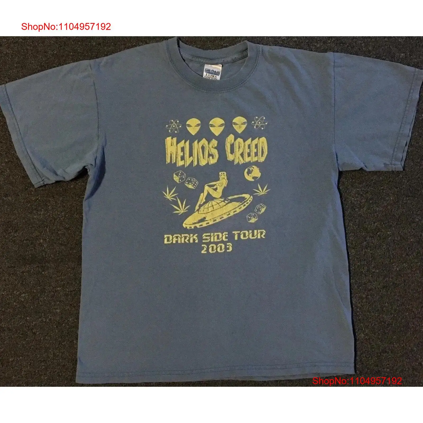 Vtg Helios Creed 2003 Délavé T - Band Tee Faded 90S avis et prix