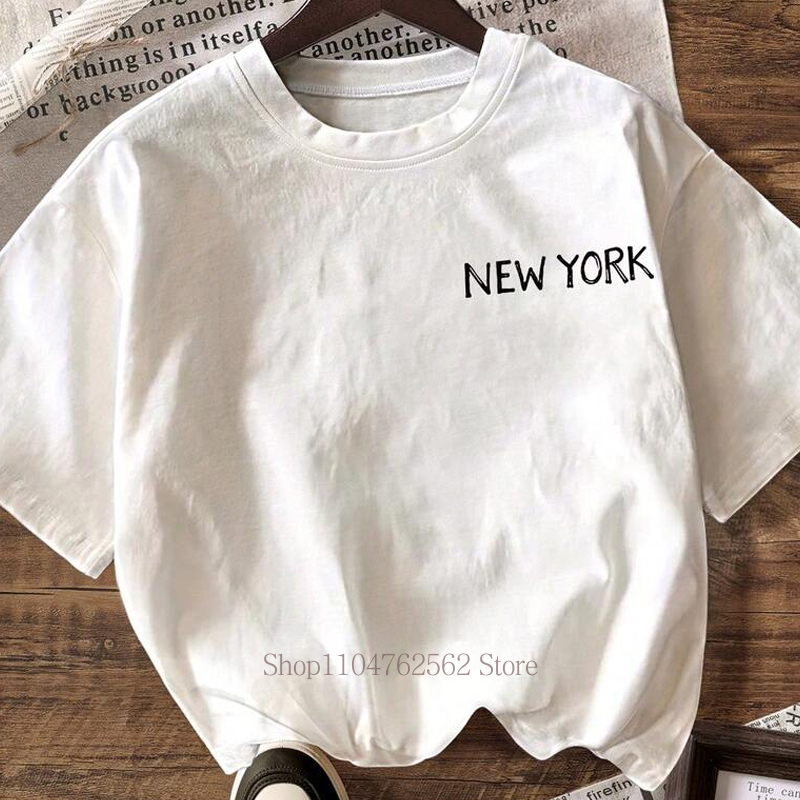 T-shirt à imprimé motif New Yo - Vintage Fashion New York avis et prix