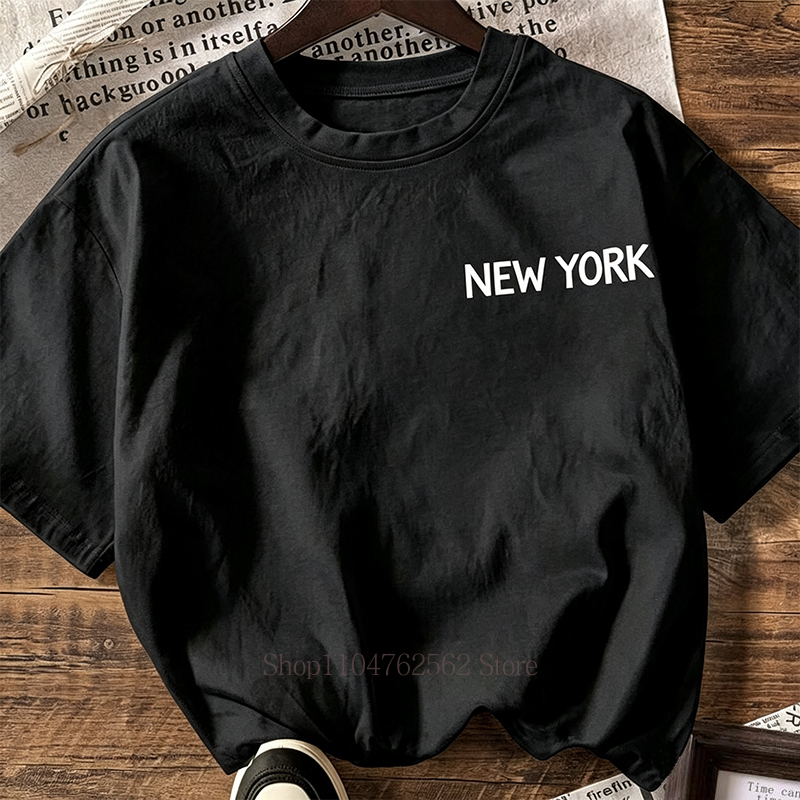 T-shirt à imprimé motif New Yo - Vintage Fashion New York avis et prix
